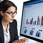 **Image Prompt:** "A confident CFO, possibly a woman in a modern office setting, analyzing financial charts and graphs. The scene should convey strategic thinking, data-driven decision making, and leadership. Focus on a visionary leader transforming numbers into strategies for company growth. Style: Professional, modern, slightly futuristic."