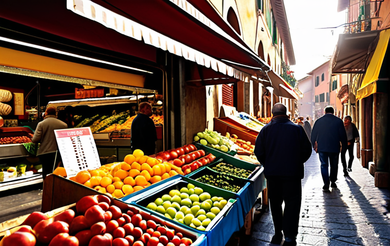 **

"A bustling Italian marketplace, warm sunlight filtering through the awnings, vendors displaying fresh produce, and a digital overlay of a cash flow graph rising steadily upwards. Focus on the vibrant colors and textures of the market, highlighting the energy of commerce. Use realistic lighting and depth of field. Consider adding subtle Italian bank logos or symbols in the background to reinforce the financial theme."

**