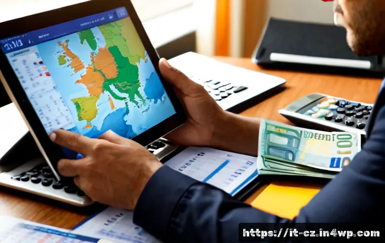 Home 15 신규 시장 진입을 위한 재무 계획 수립 - Photorealistic Italian small-business owner and financial advisor planning entry into a new market a...